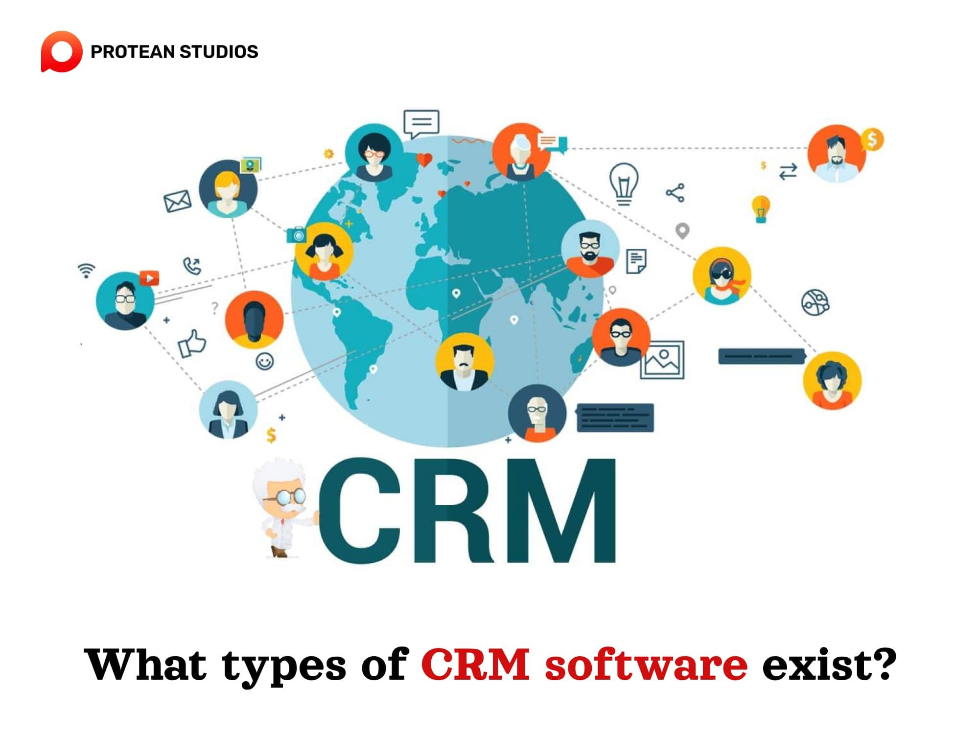 There are three main types of CRM systems