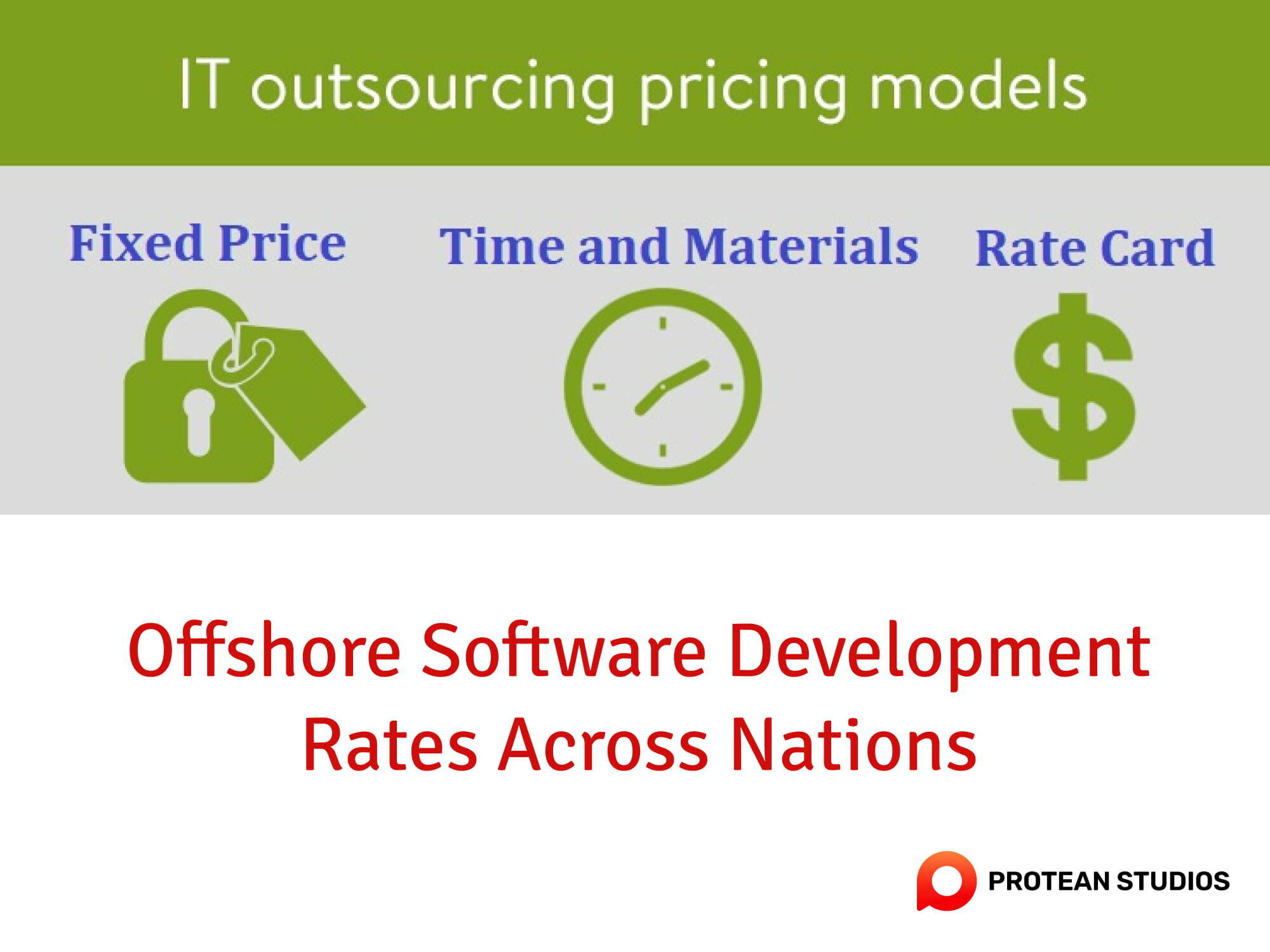 The common pricing models for IT outsourcing