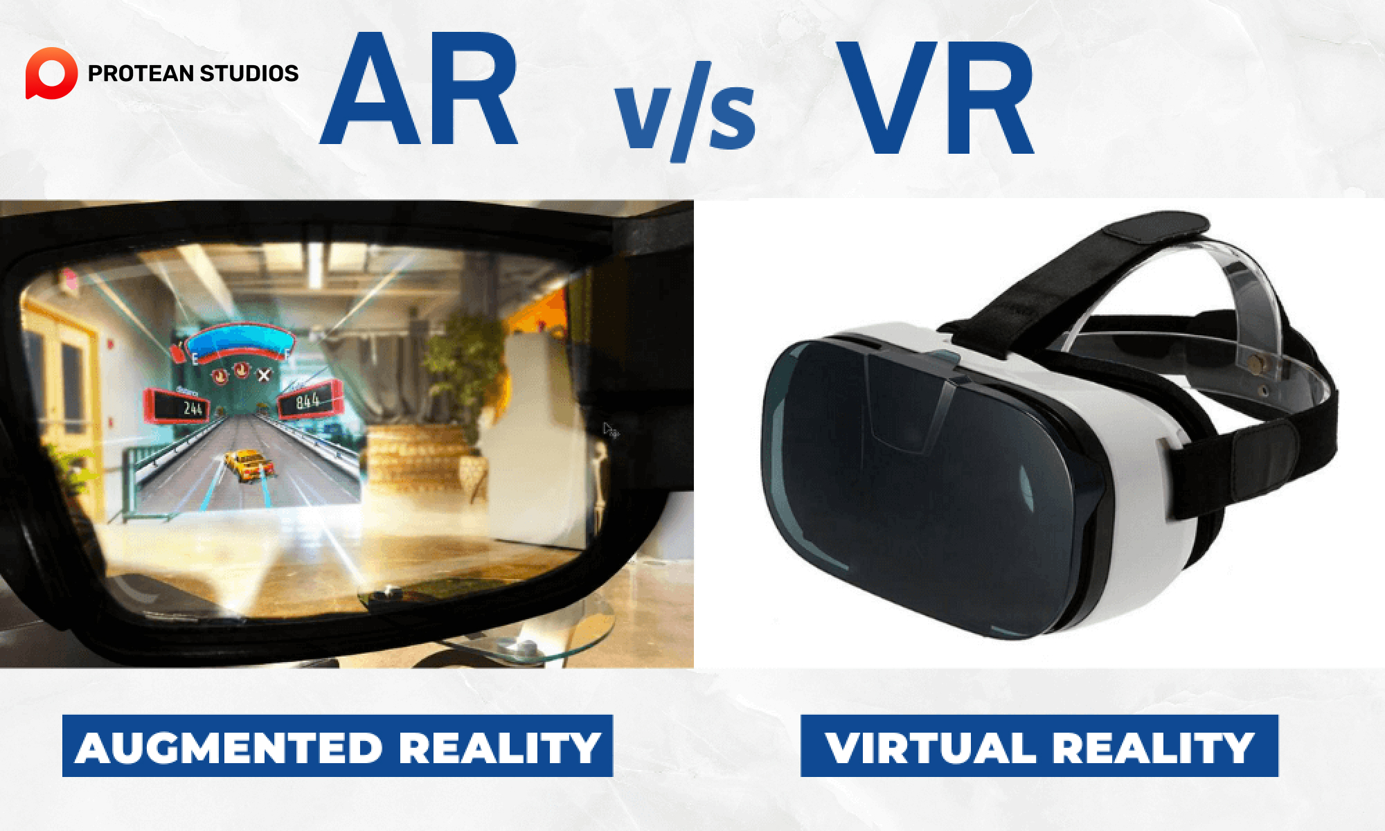 Applications of AR and VR in different fields
